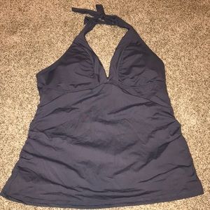 Athleta Tankini Swim Top Sz Large Gray
